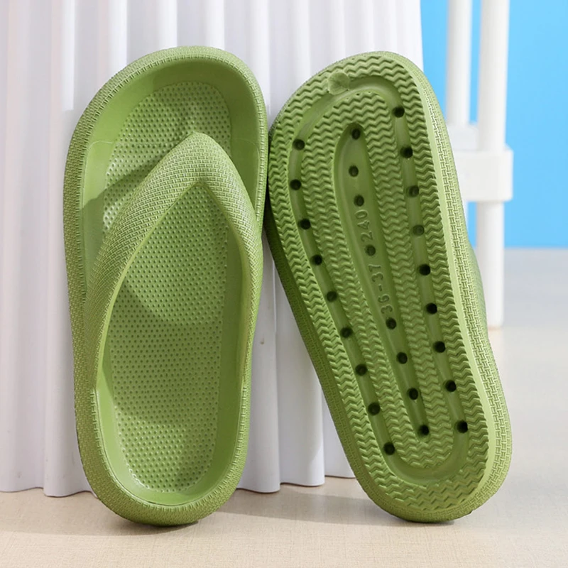 Men'S Shoes To Women'S Size - Нескользящие шлепанцы на платформе для женщин,
