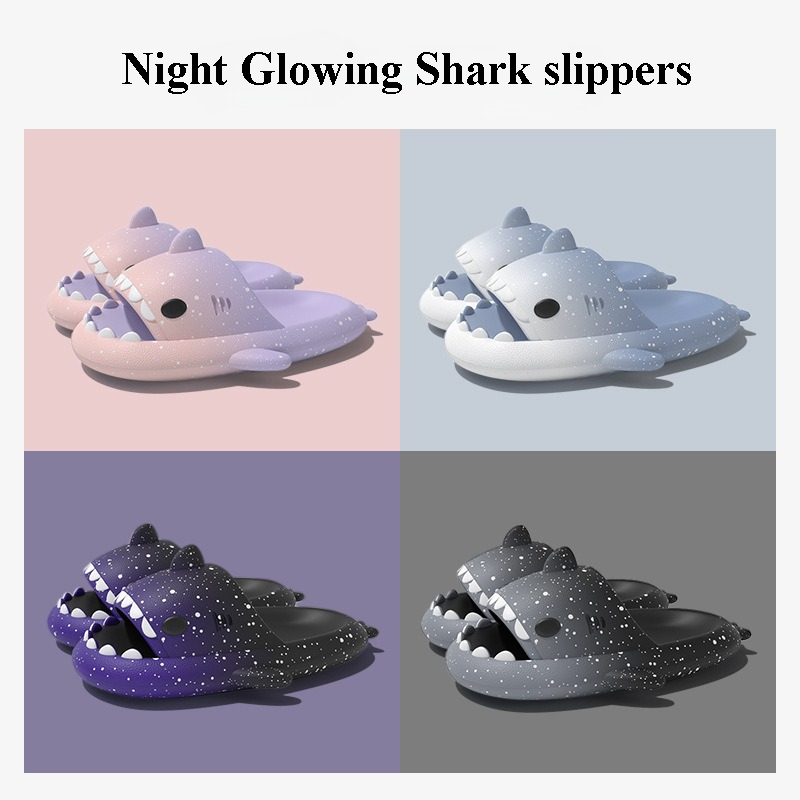 Men'S Shoes To Women'S Size - Милые тапочки с изображением акулы для