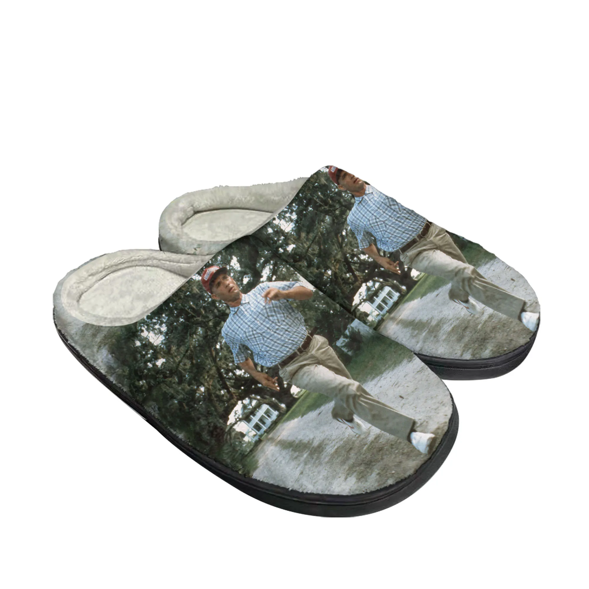 Men Shoes Winter - Домашние хлопковые тапочки Forrest Gump Movie
