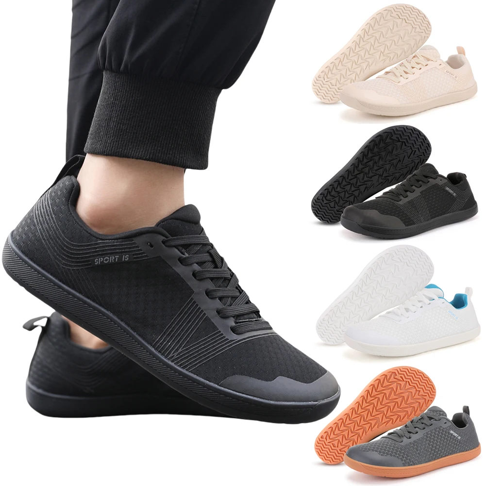 Men Shoes Trainers - Минималистичные туфли для босиком, кроссовки, нескользящая