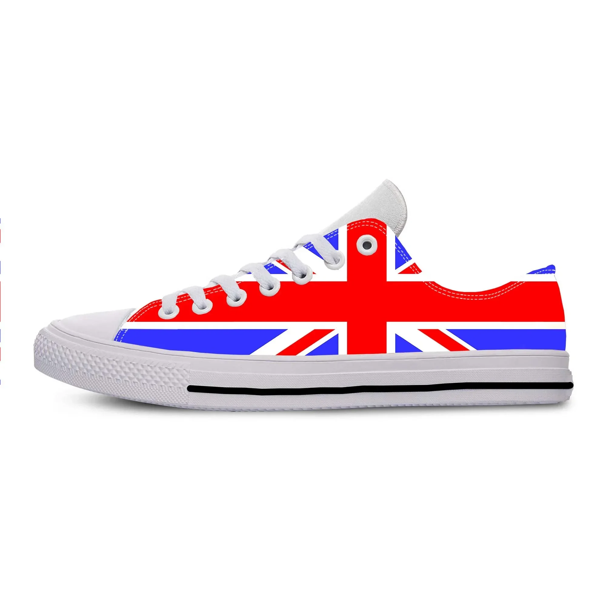 Men Shoes Uk - Повседневная тканевая обувь с флагом Соединенного