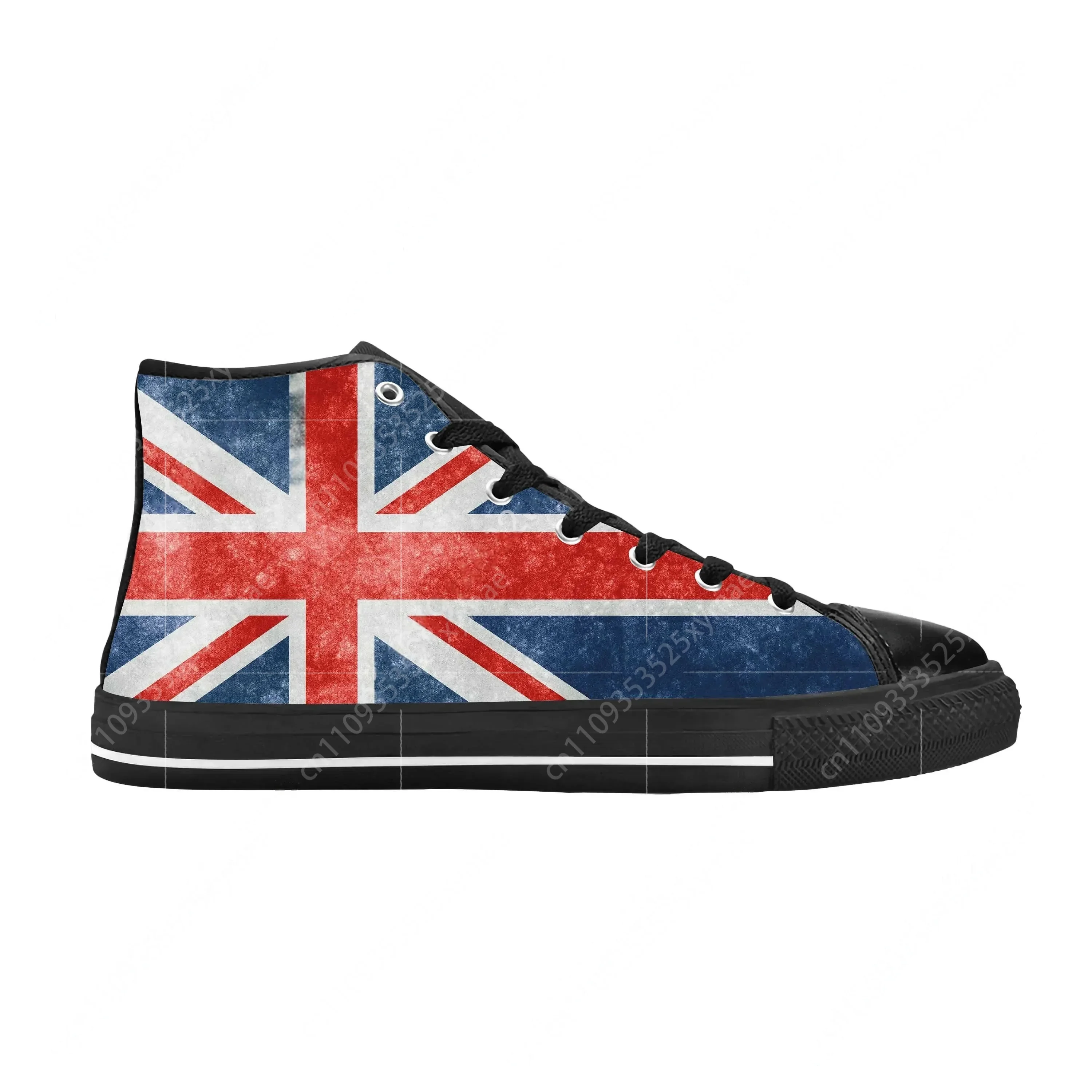 Men Shoes Uk - Повседневная тканевая обувь с флагом Соединенного