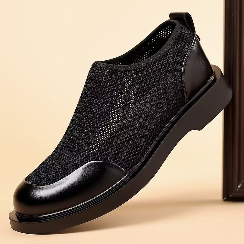 Men Shoes Uk - Новые мужские летние модные повседневные кожаные
