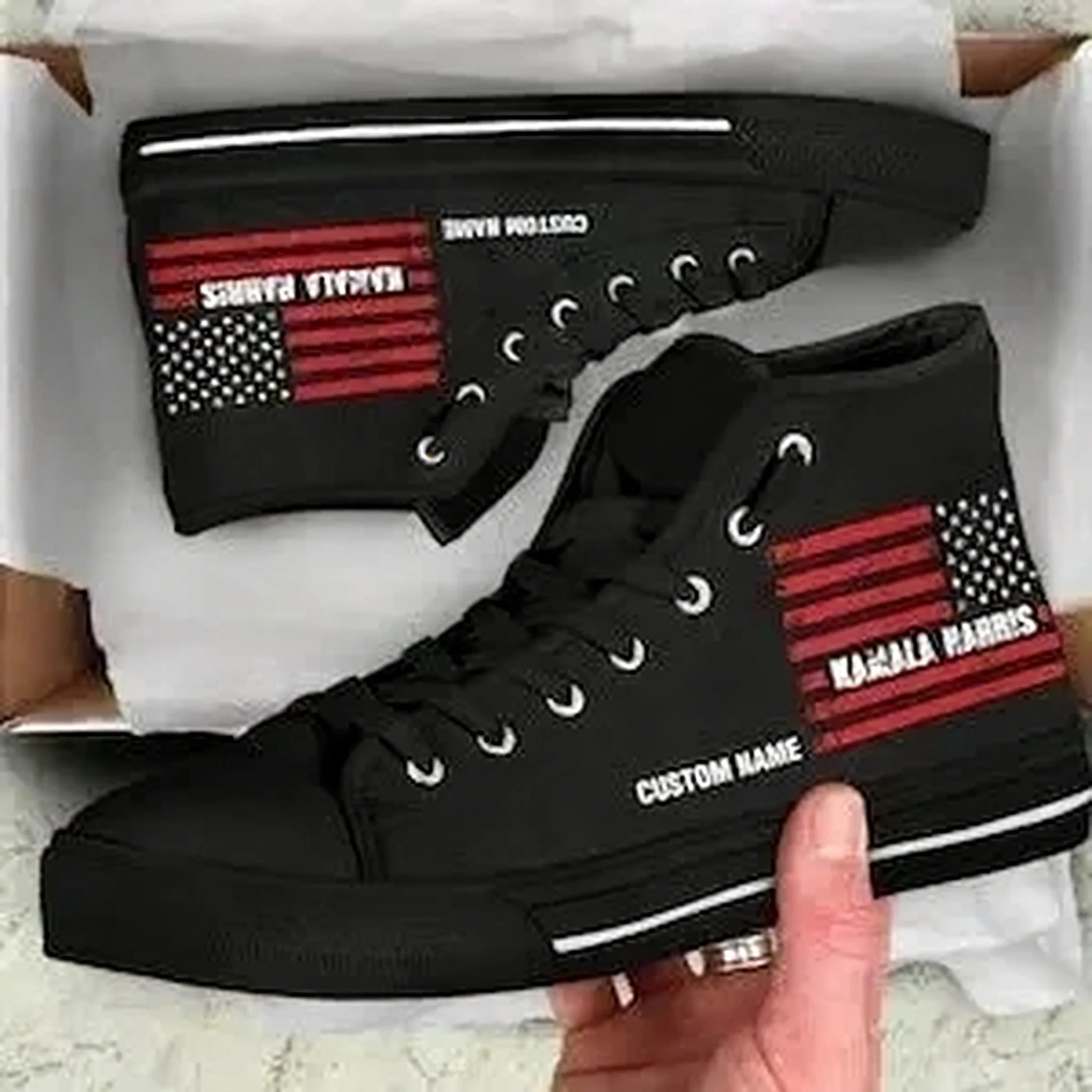 Men Shoes Name - Кеды на высокой подошве с индивидуальным