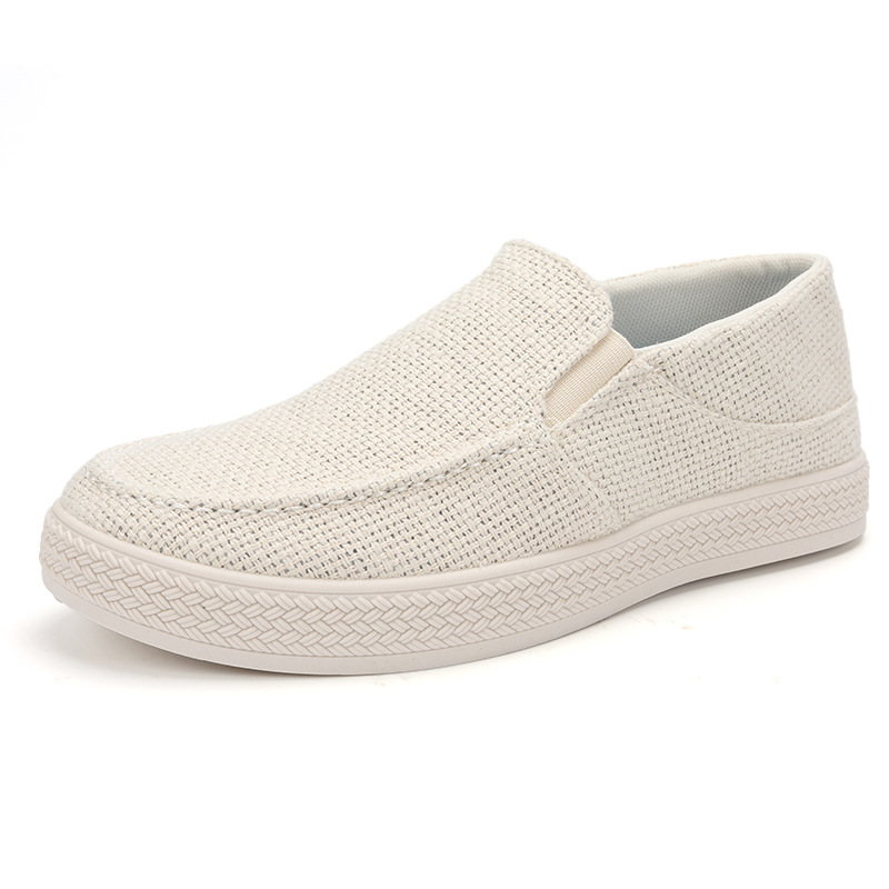 Men Shoes Ecco - Мужские льняные слипоны с дышащим верхом
