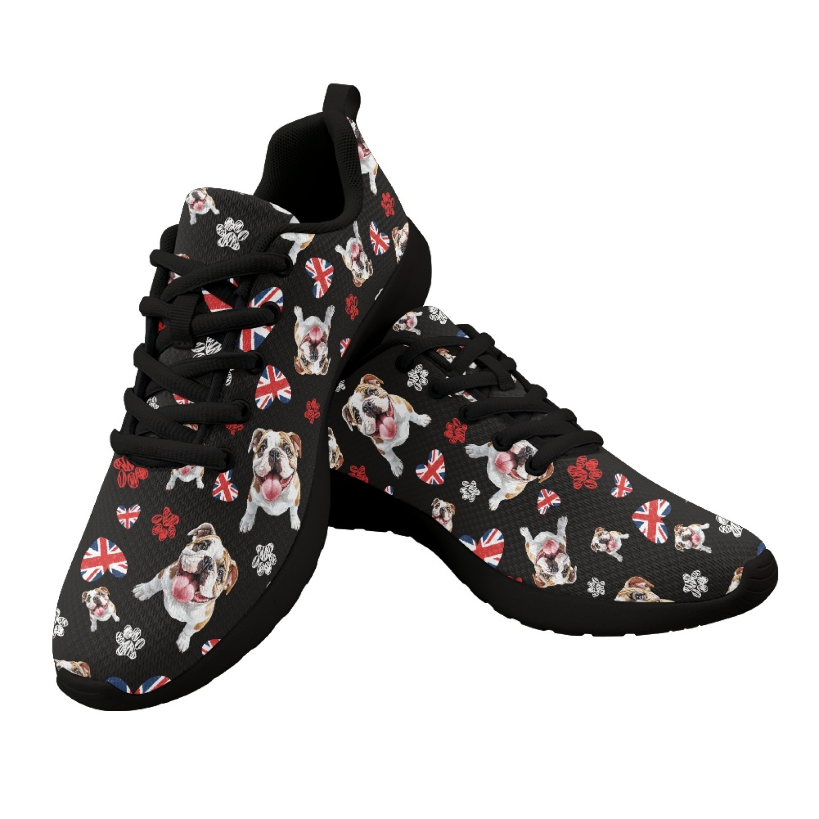 Men Shoes Uk - UK Pug Dog Pattern Летние сетчатые